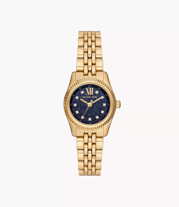 Mickael Kors Lexington Mini Gold/Bleu Roi